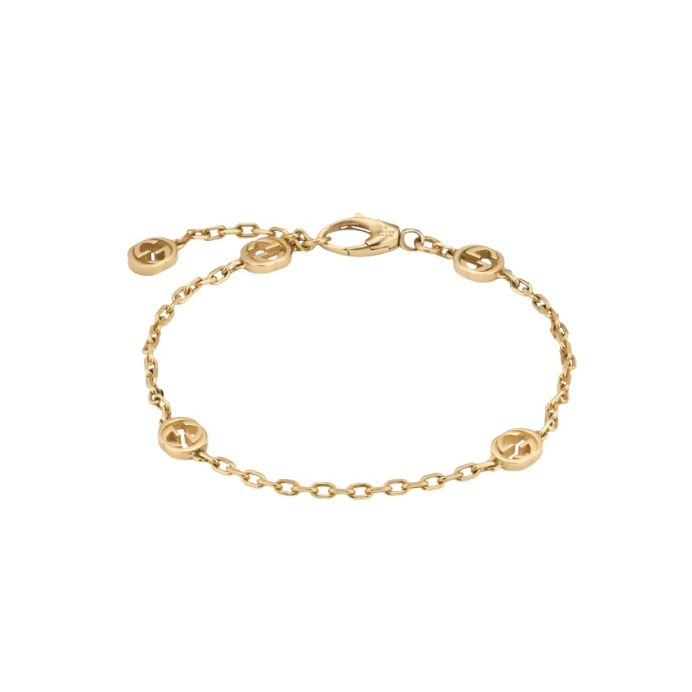 Gvc*1 Interlocking Bracelet Yellow Gold ‎629904 J8500 8000