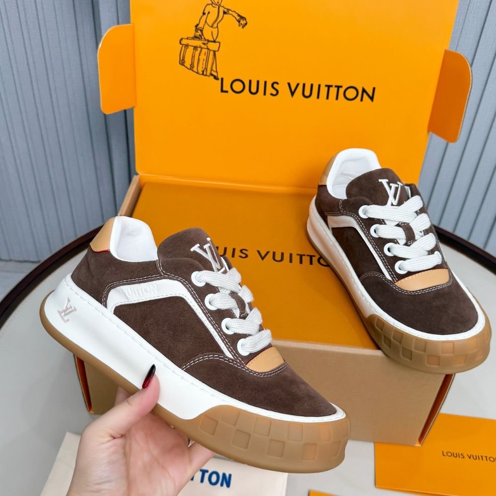 L0vis Vvtt0n LV Tilted Sneaker Brown 1AJ764