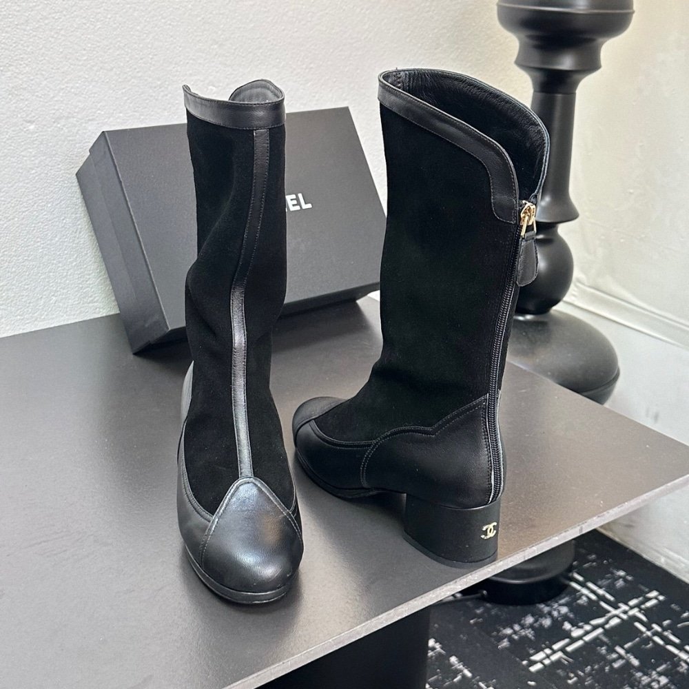 Ch**el Métiers Dart High Boots Black G46591 B21102 94305