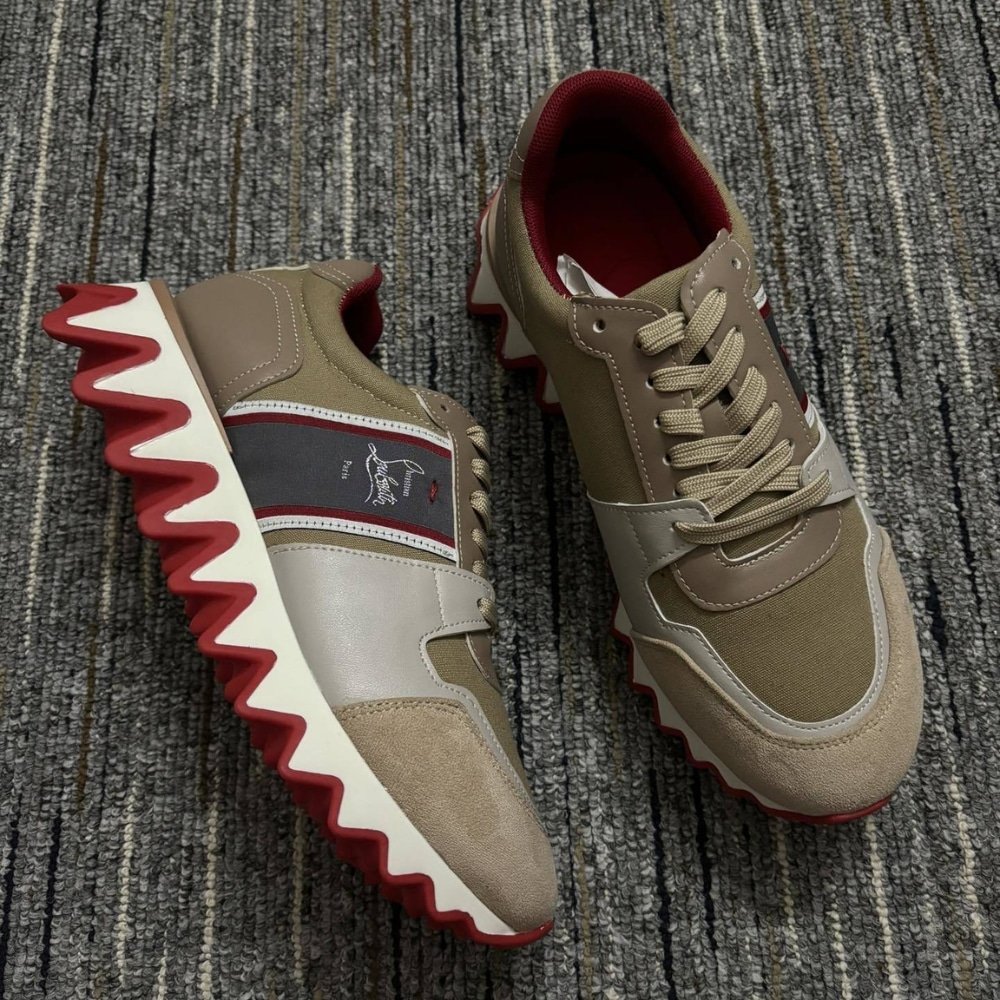 Chr1st1an Louboutin Nastroshark Sneaker Brown 3240068F720