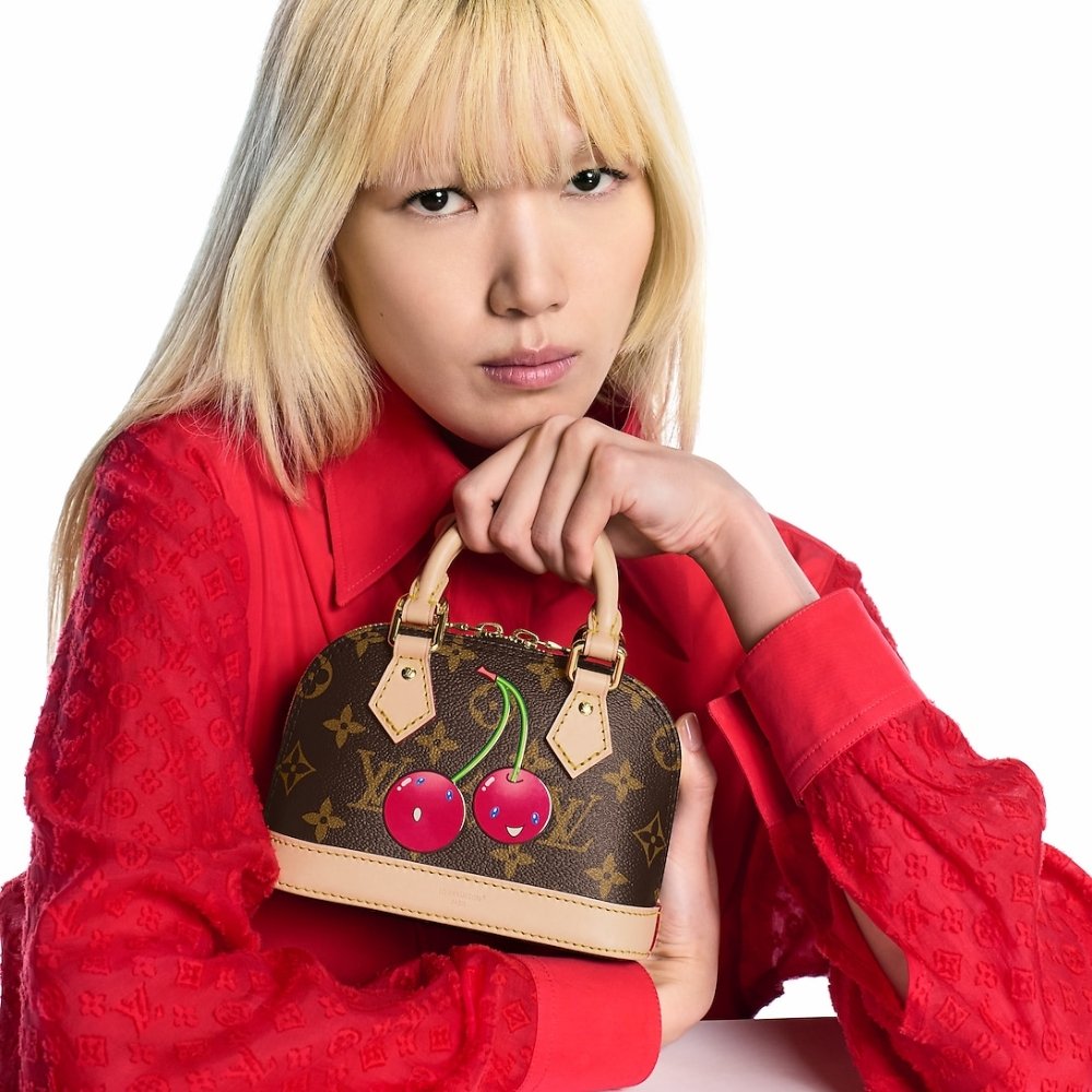 L0vis Vvtt0n X Takashi Murakami Monogram Cerise Nano Alma Brown 16 Cm M13416