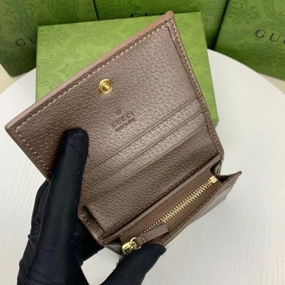 Gvc*1 Ophidia Card Case Wallet Gg Svp*me Brown 11Cm 523155 96Iwg 8745
