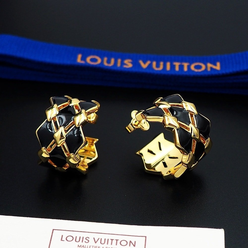 L0vis Vvtt0n Lv Malletage Earrings Gold M01685