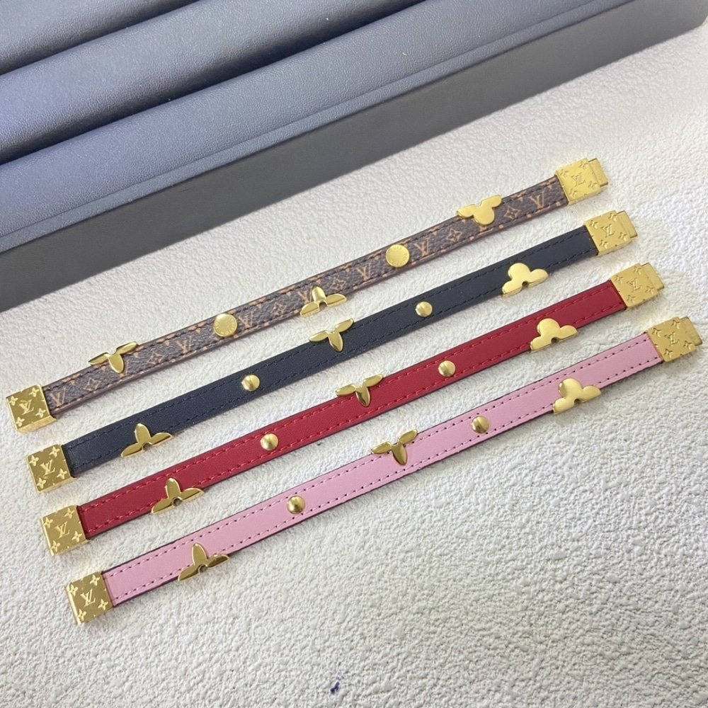 L0vis Vvtt0n Reversible Monogram Bracelet Brown