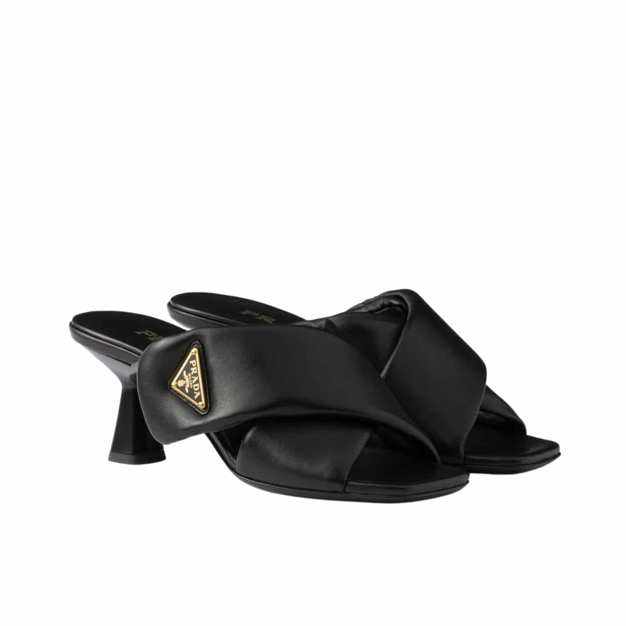 Pra*a Padded Nappa Sandals Black 1Xx754 2Dl8 F0002 F 065