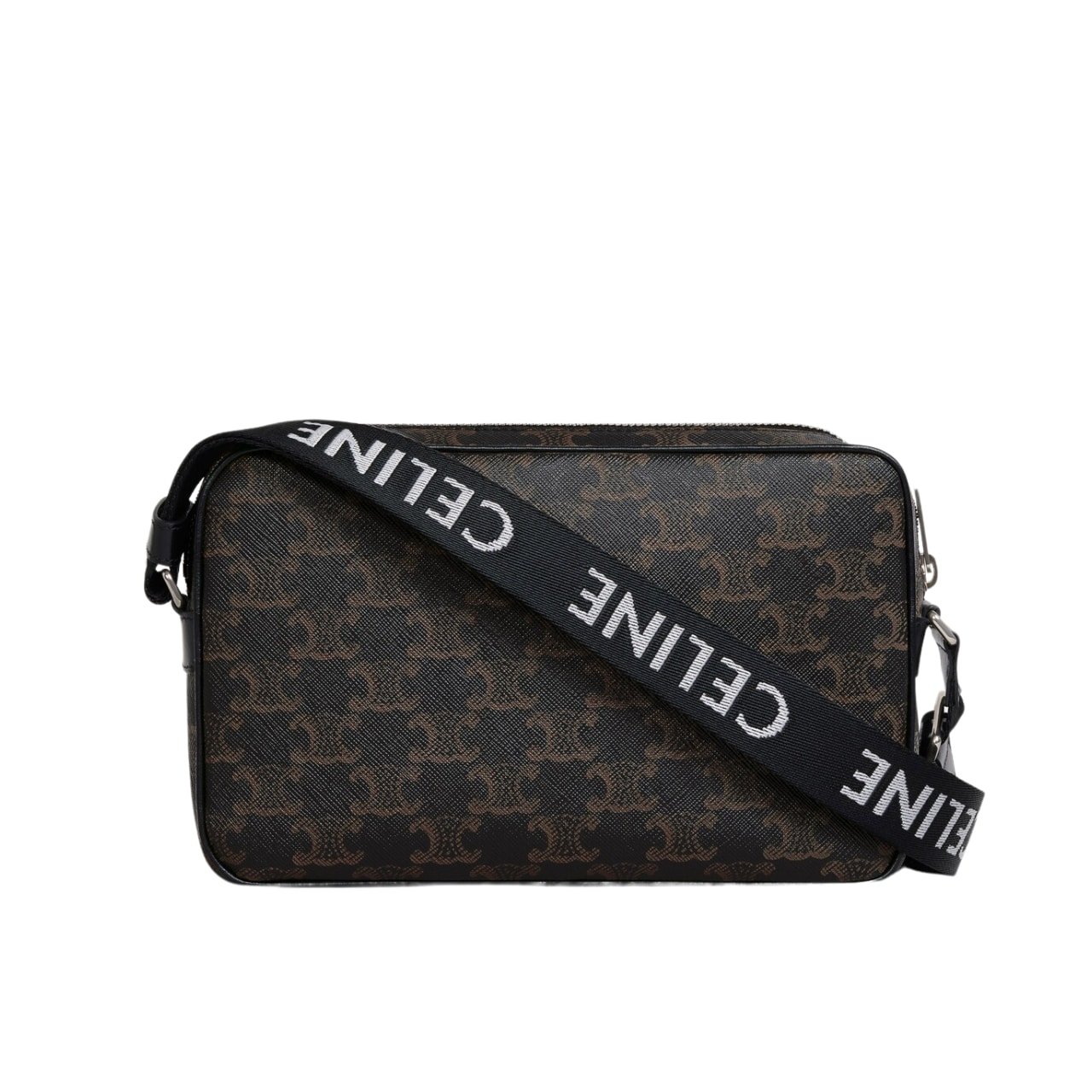Ce1i*e Medium Messenger Bag In Triomphe Canvas Black 23Cm 197202Dnd 38Os