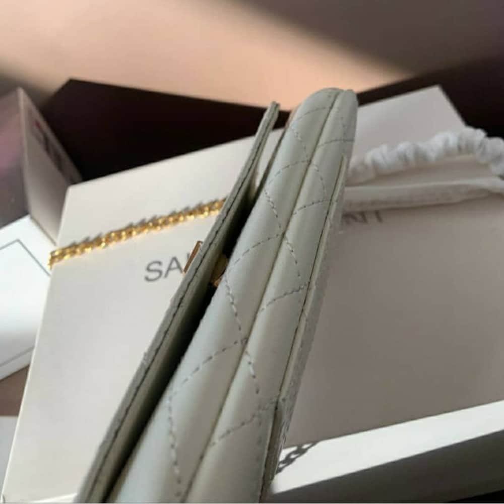 Sa1nt Lau*nt Gaby Phone Case Bag Blanc Vintage 19Cm 7540511El079207