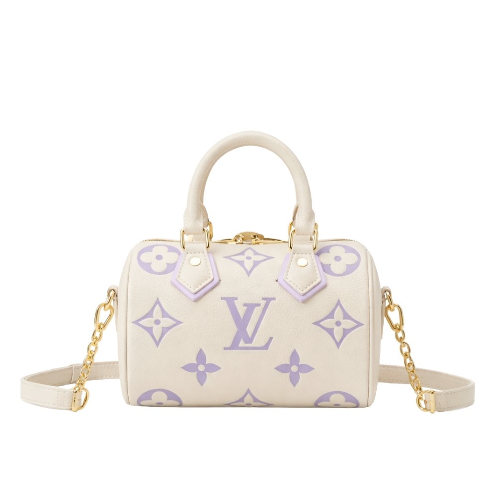 L0vis Vvtt0n Speedy Bandoulière 20 Bag Off White And Lavender 20Cm