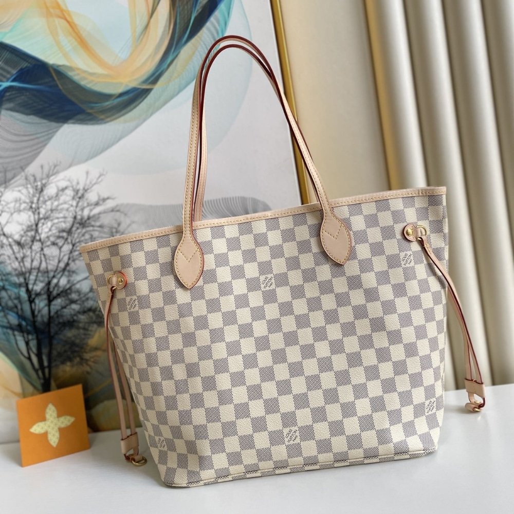 L0vis Vvtt0n Neverfull GM Damier Azur Canvas Beige 39Cm N40602