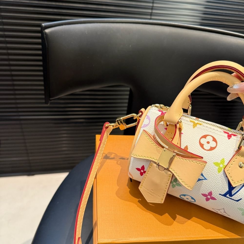 L0vis Vvtt0n X Takashi Murakami Nano Speedy White Multicolored 20Cm M13391