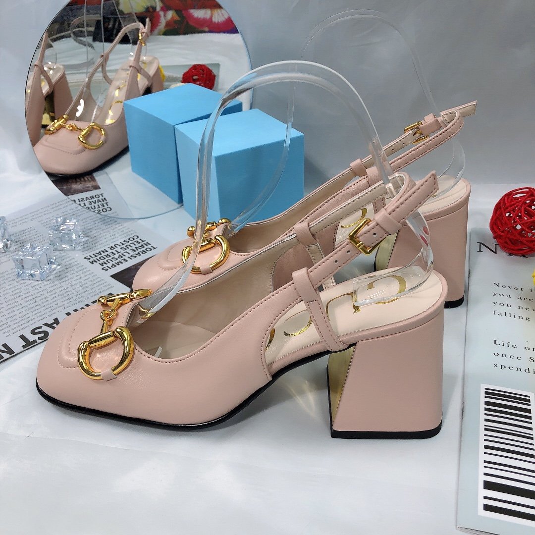 Gvc*1 Women’S Mid Heel Slingback With Horsebit Light Pink ‎643892 C9D00 6705