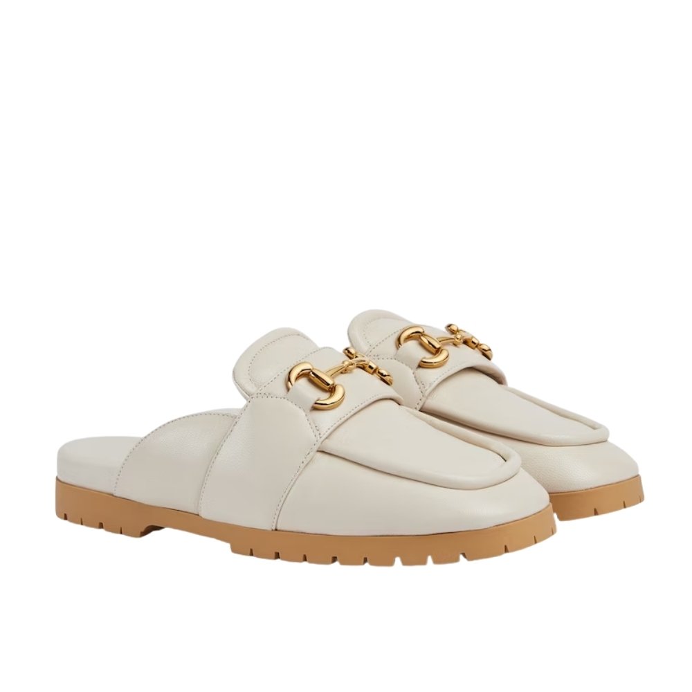 Gvc*1 Women’S Mule With Horsebit White 771096 Aacai 9522