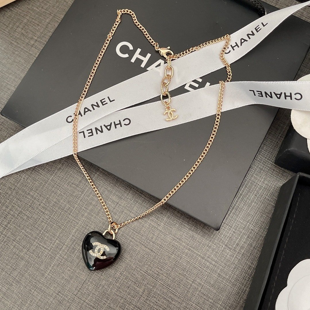 Ch**el And Gold Metal Necklace Ab9463 B09327 Nk812