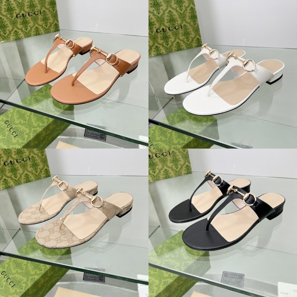Gvc*1 Women’s Thong Sandal With Horsebit Light Brown ‎816590 C9D00 2712