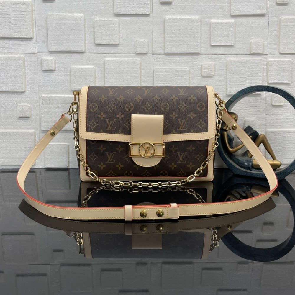[S*per Vip 1:1] L0vis Vvtt0n Dauphine Soft GM Monogram Brown 28Cm M47149