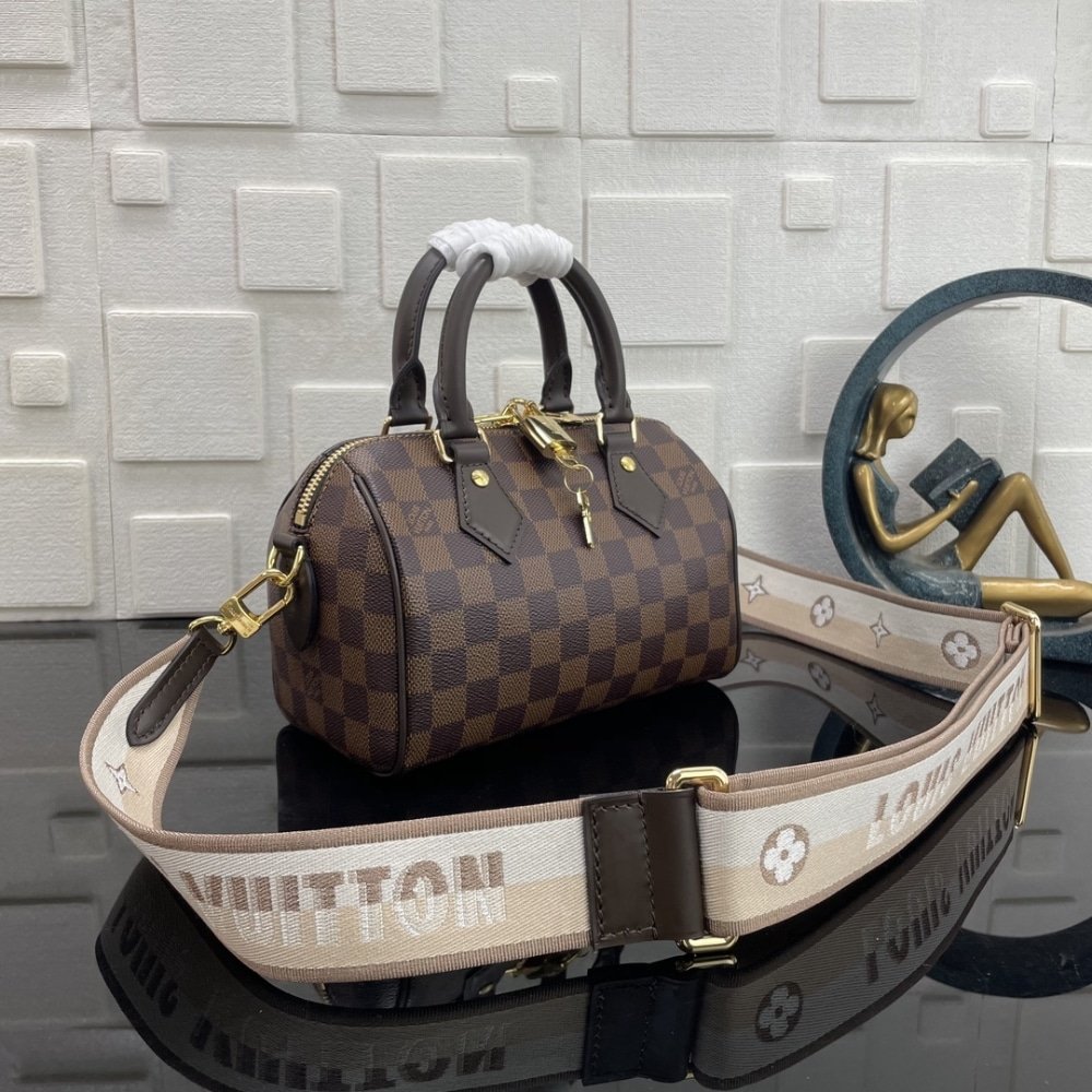 [S*per Vip 1:1] L0vis Vvtt0n Speedy Bandoulière 20 Bag Damier Ebene Coated Canvas Brown 20Cm N40489