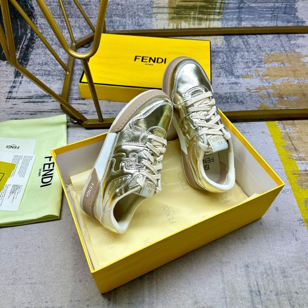 F**di Match Sneaker Gold