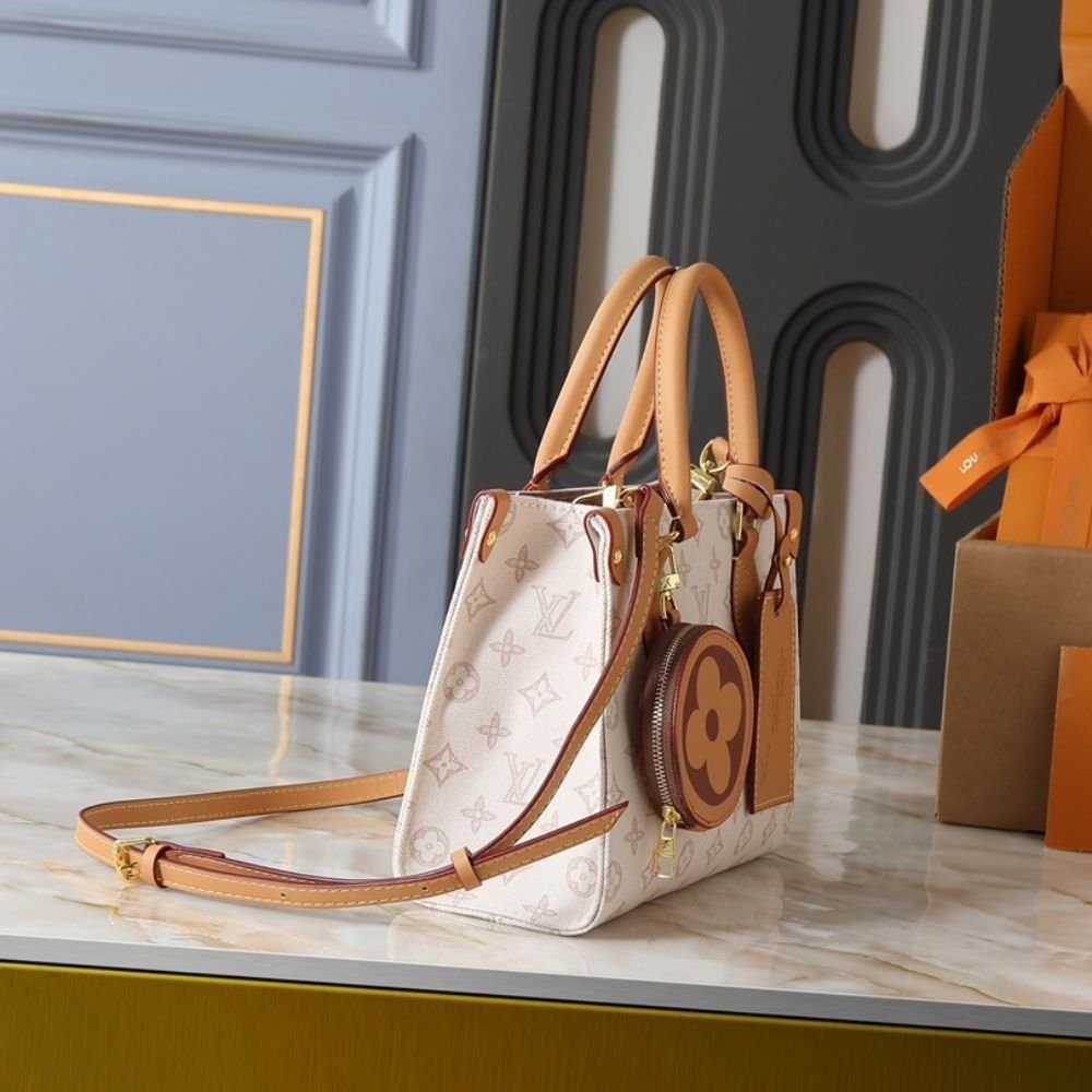 L0vis Vvtt0n Onthego PM Monogram Origine White 25Cm