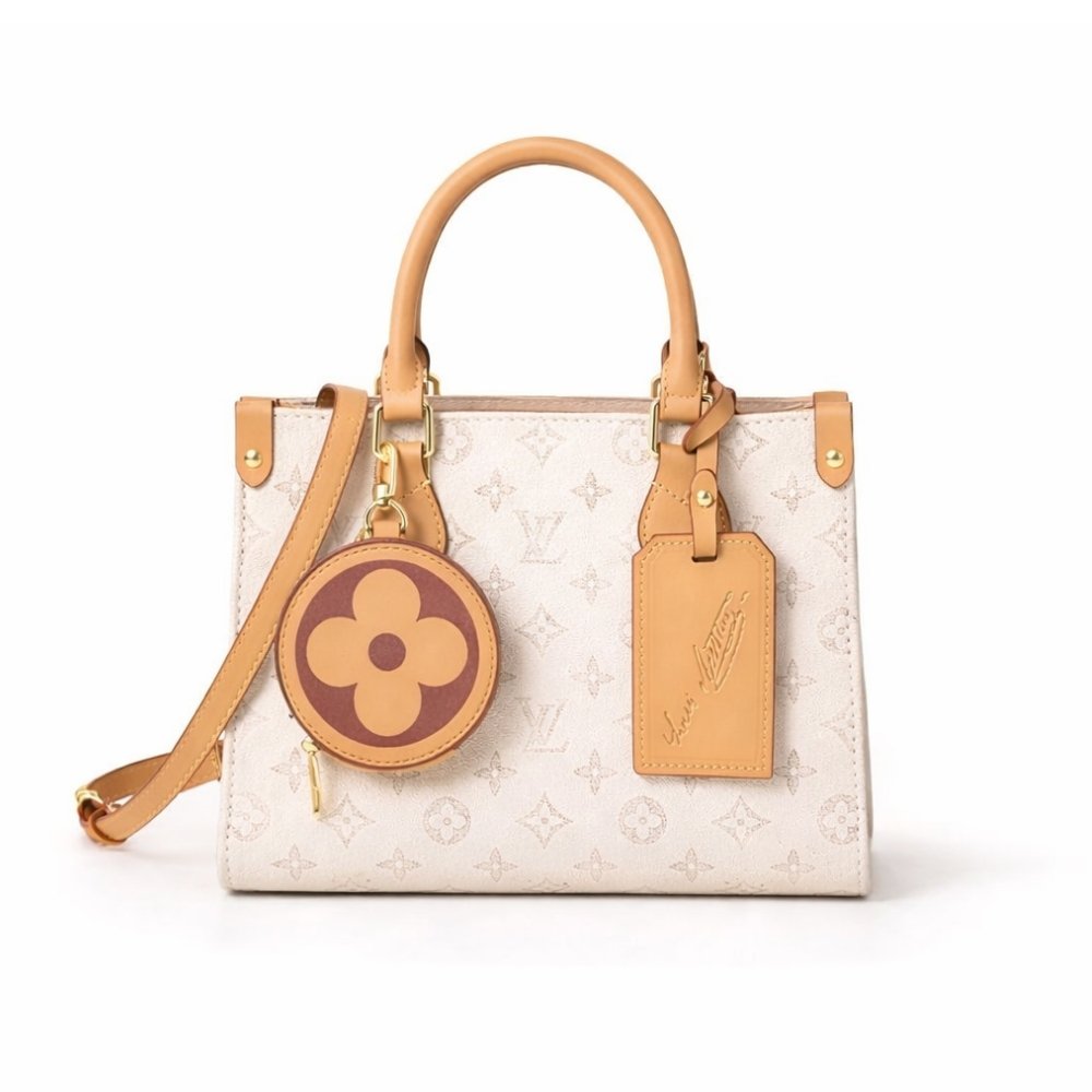 L0vis Vvtt0n Onthego PM Monogram Origine White 25Cm