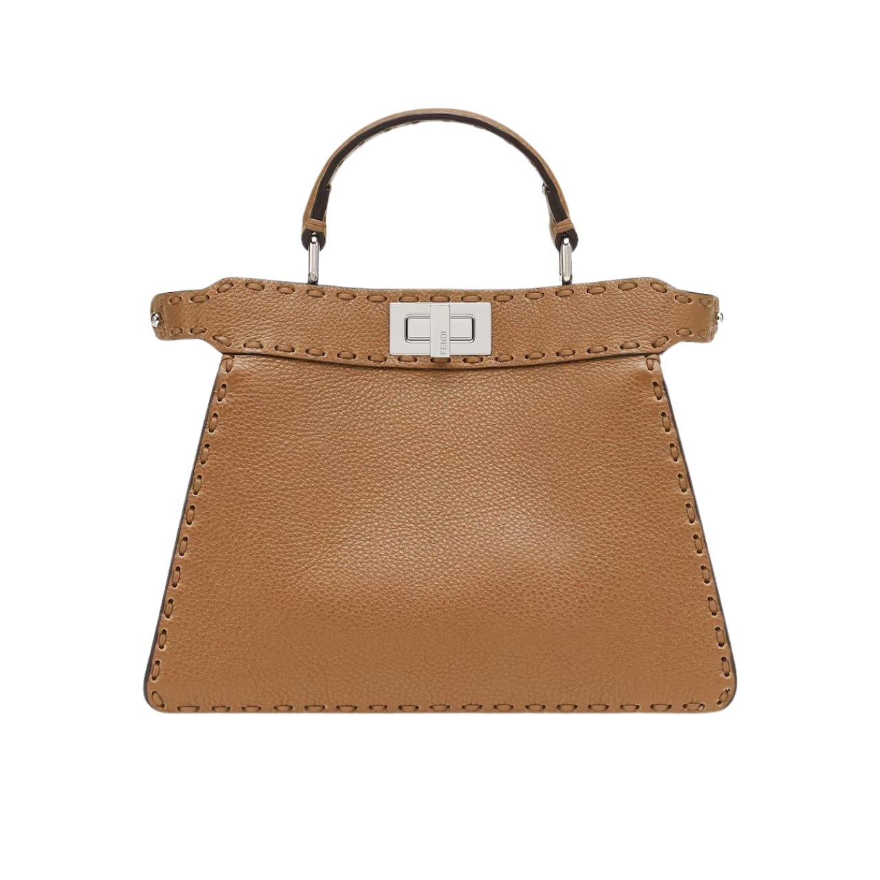 F**di Peekaboo Iseeu Petite Selleria Bag Brown 27Cm 8Bn335Arbbf0Emr