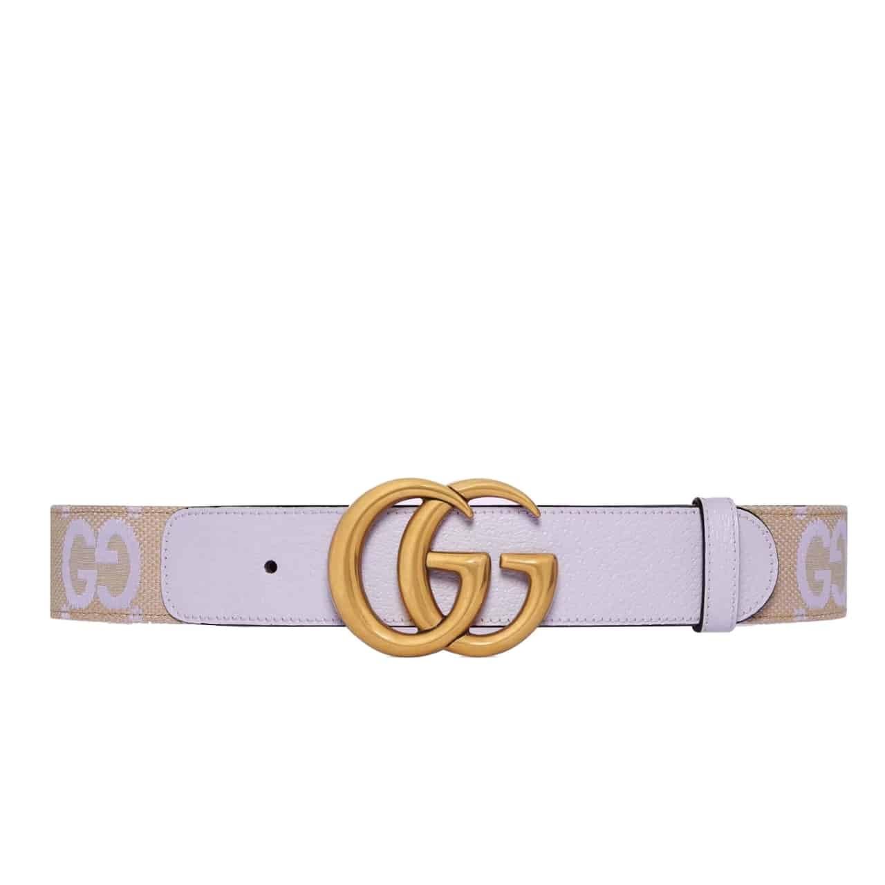 Gvc*1 Gg Marmont Jumbo Gg Belt Lilac 400593 Fabbn 8481