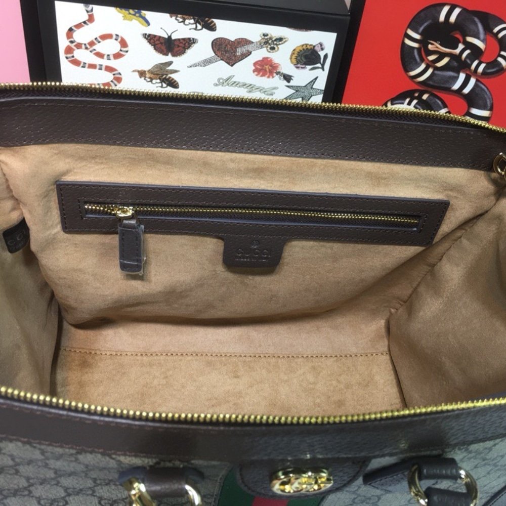 Gvc*1 Ophidia Large Tote Bag Beige Ebony 33Cm 524537 K05Nb 8745