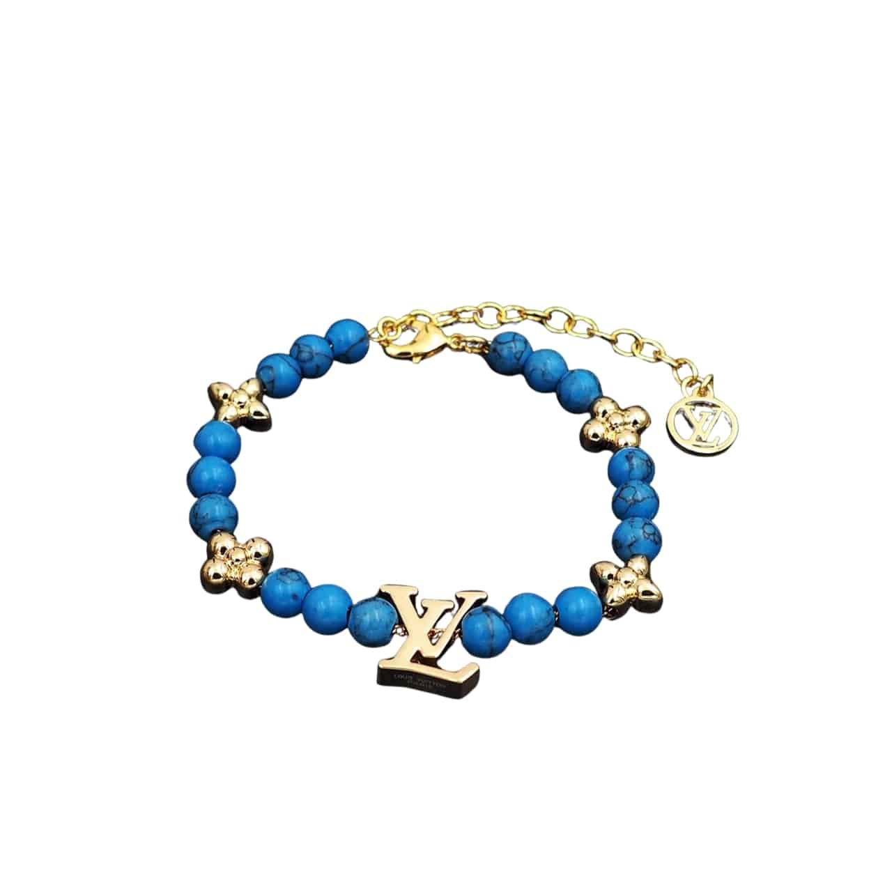L0vis Vvtt0n Turquoise Pearl Bracelet Blue