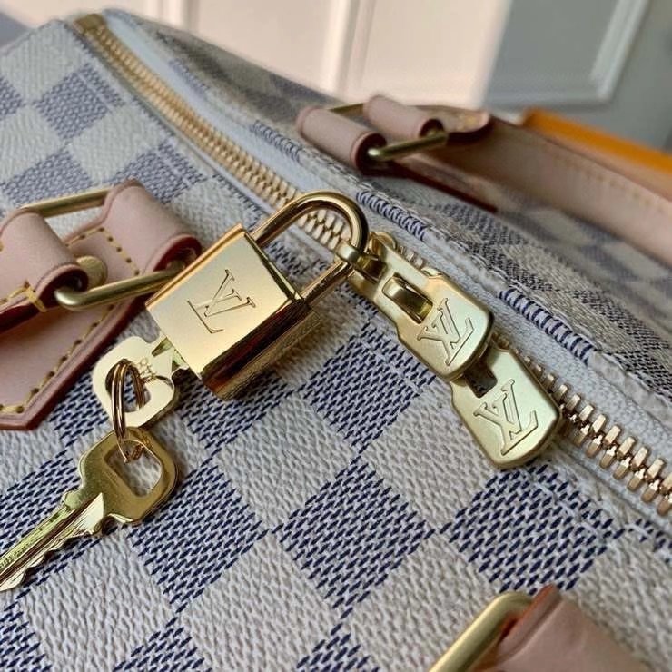 L0vis Vvtt0n Speedy Bandoulière 30 Damier Azur 30Cm N41373