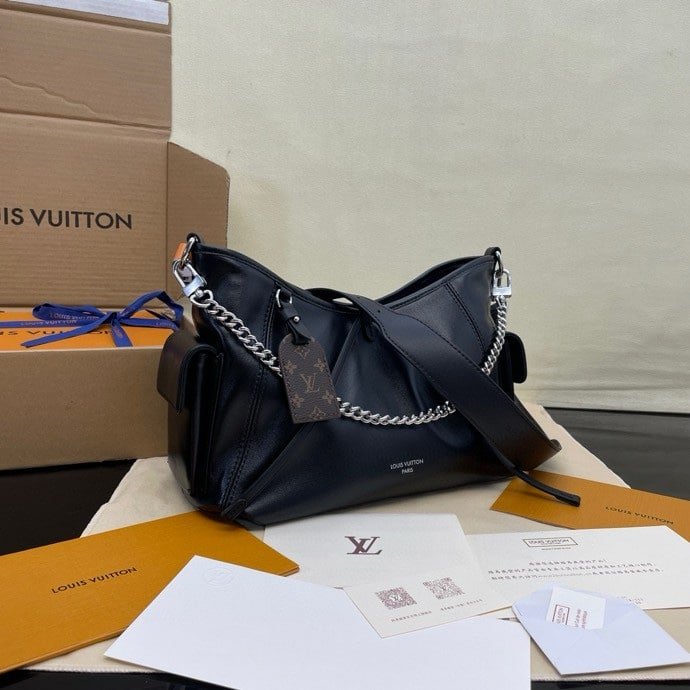 [S*per Vip 1:1] L0vis Vvtt0n Carryall Cargo Vibe PM Black 33Cm M24861