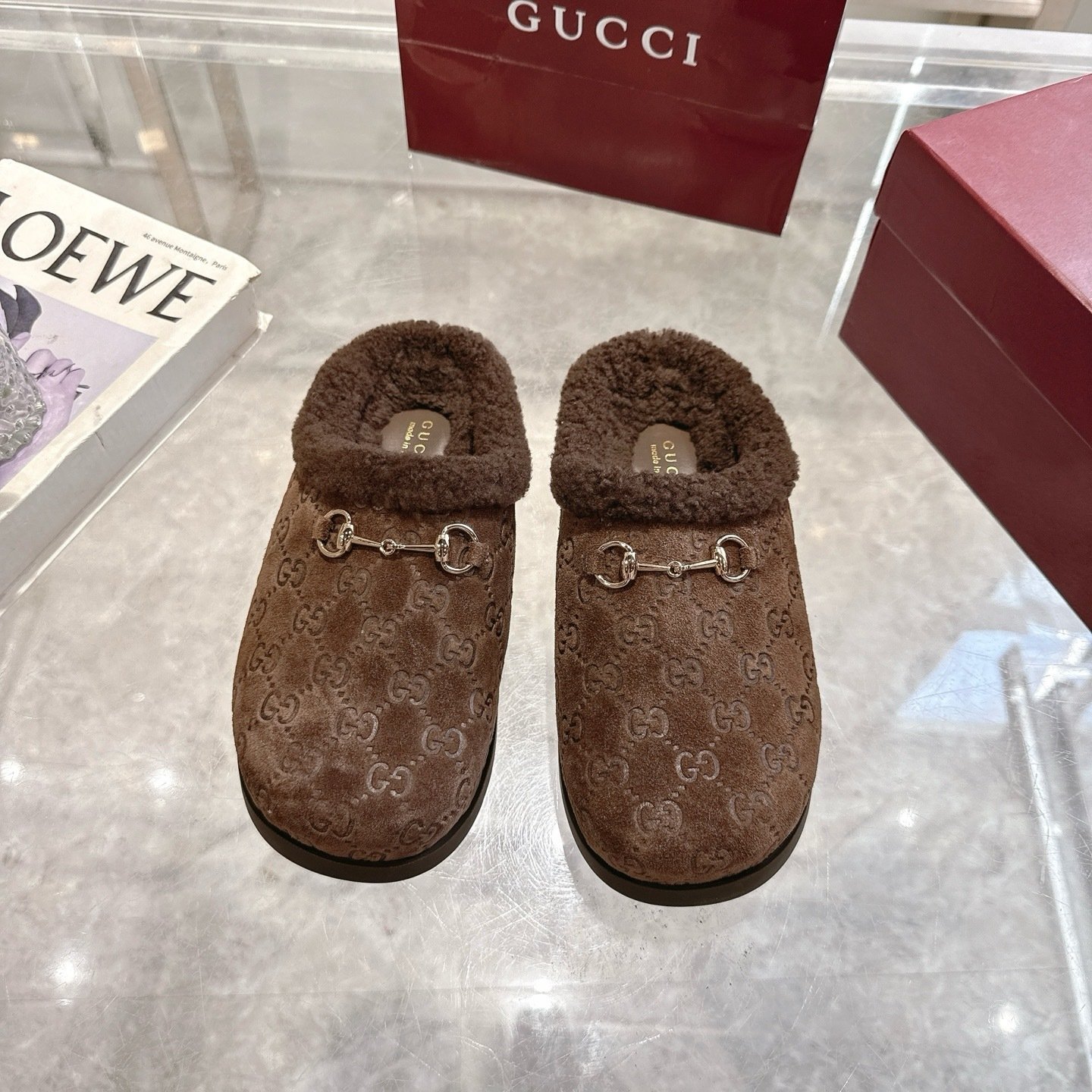 Gvc*1 Women Mule With Horsebit Dark Brown Gg 836057 Aae27 2042
