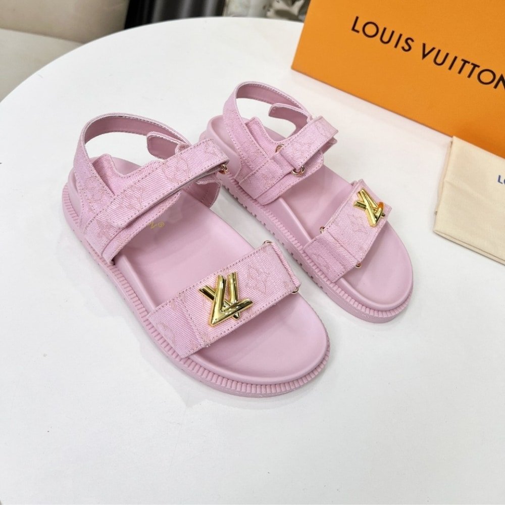 L0vis Vvtt0n Lv Sunset Flat Comfort Sandal Rose 1Adidb