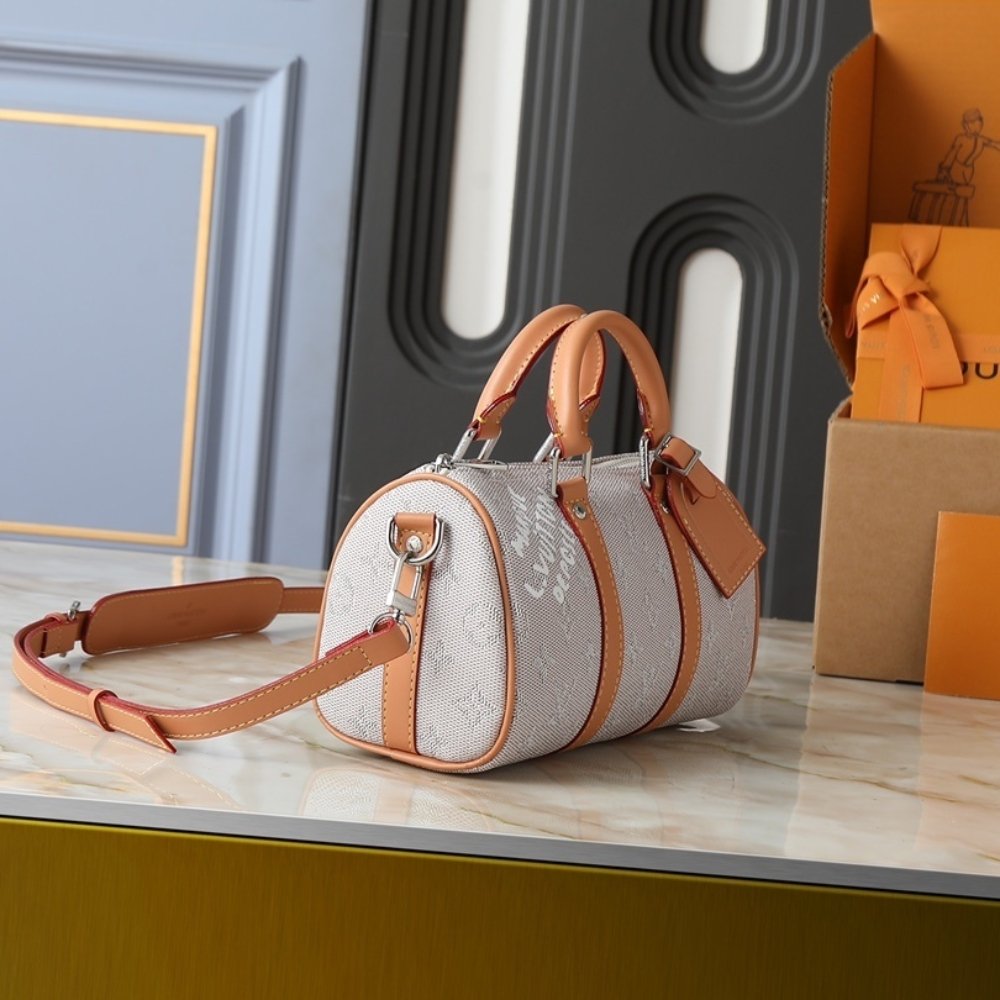 L0vis Vvtt0n Keepall Bandoulière 25 Light Gray 25Cm M27161