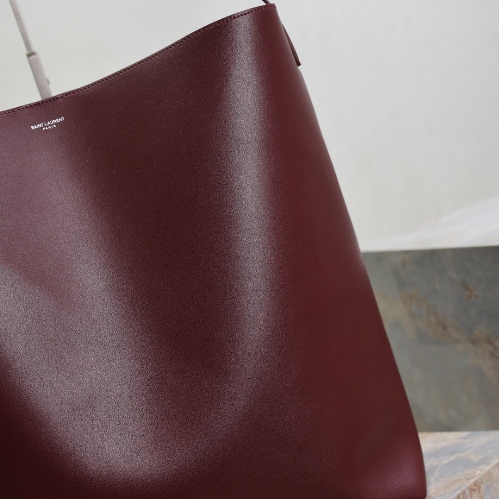 [S*per Vip 1:1] Sa1nt Lau*nt Bold Hobo Bag In Smooth Leather Burgundy 42Cm 845383Aafhj6195