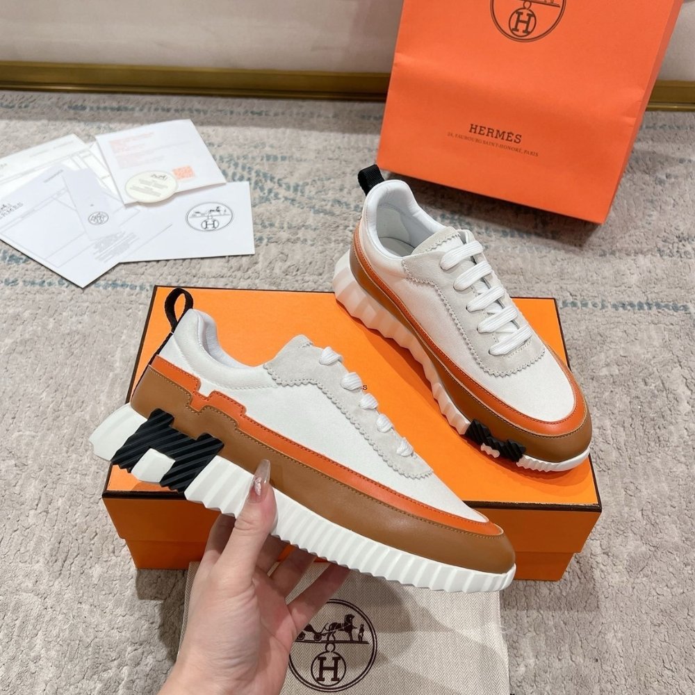 H**me5 Bouncing Sneaker White And Brown H242796Zh90400