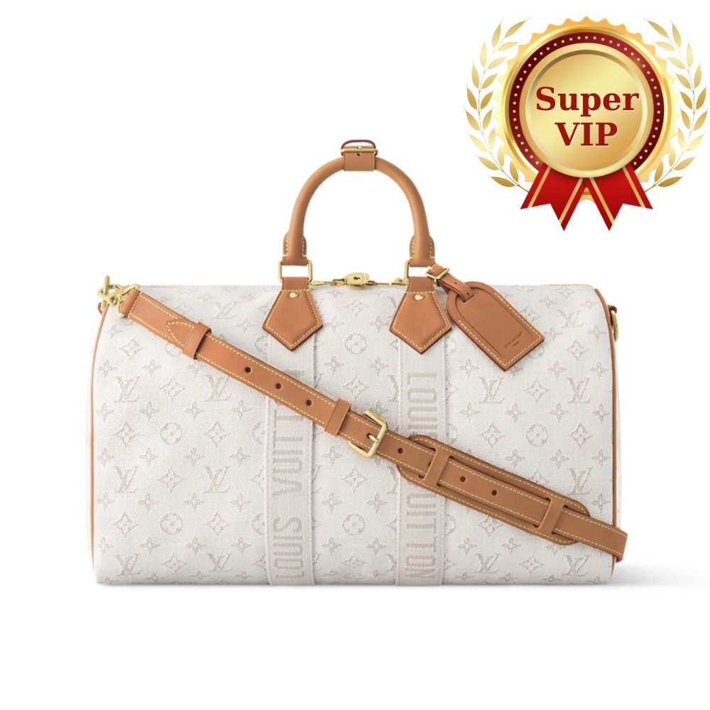 [S*per Vip 1:1] L0vis Vvtt0n Keepall Bandoulière 45 Off White 45Cm M14838