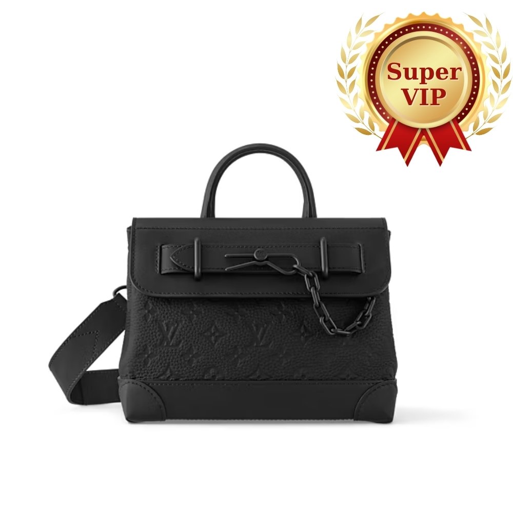 [S*per Vip 1:1] L0vis Vvtt0n Steamer PM Taurillon Monogram Black 25Cm M24436