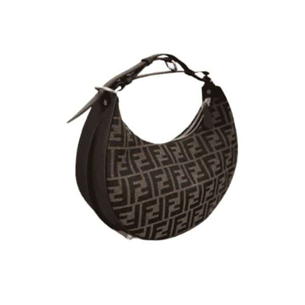 F**digraphy Small Vintage Gold Metal Leather Bag 28Cm
