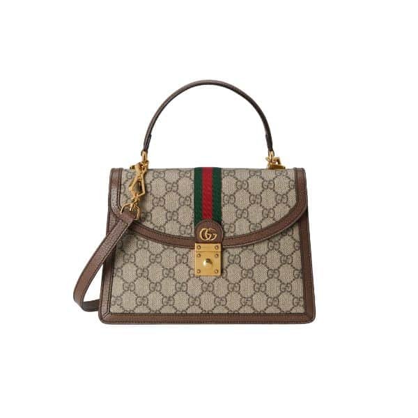 Gvc*1 Ophidia Small Jumbo Gg Bag Gray 25Cm ‎651055 96Iwx 8745