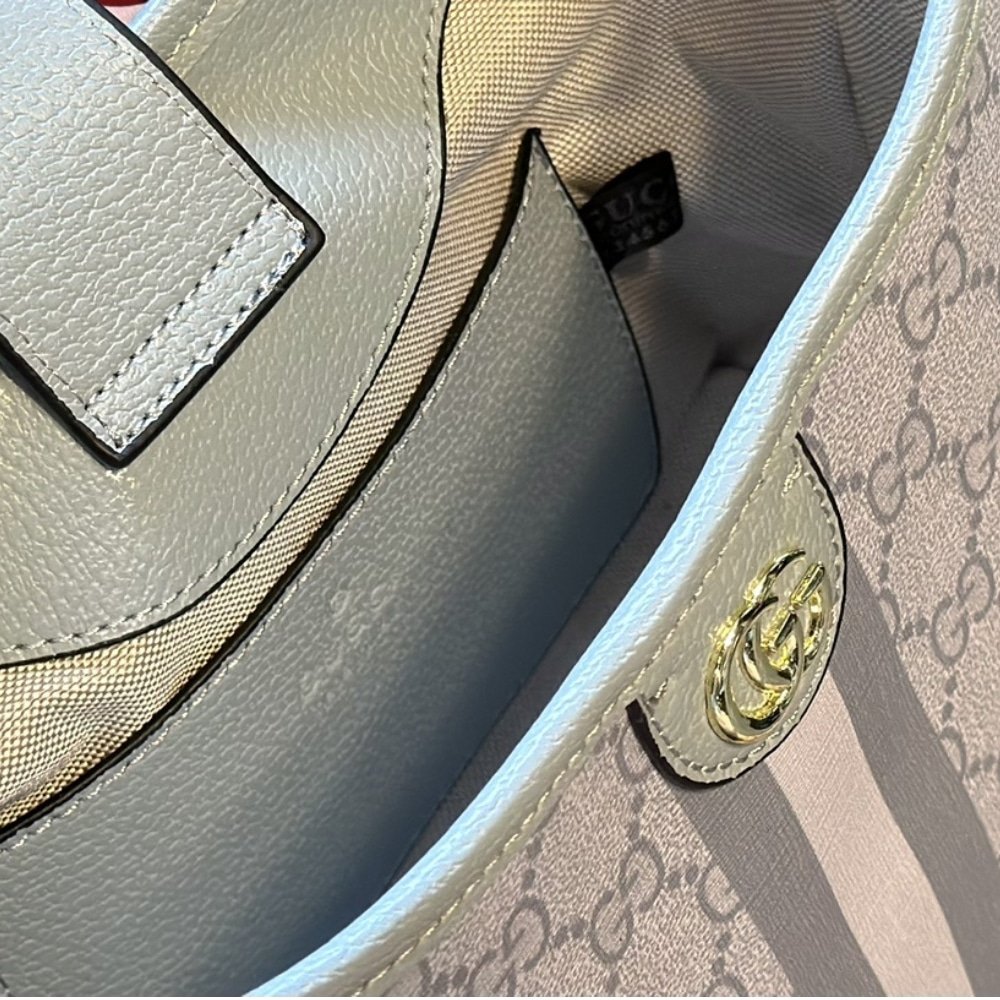 Gvc*1 Ophidia Small Tote Bag Dusty Blue 23Cm ‎765043 Fad04 8741
