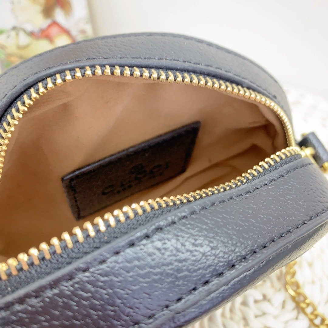 Gvc*1 Ophidia Mini Gg Round Shoulder Bag Beige 18Cm 550618 96I3B 8745