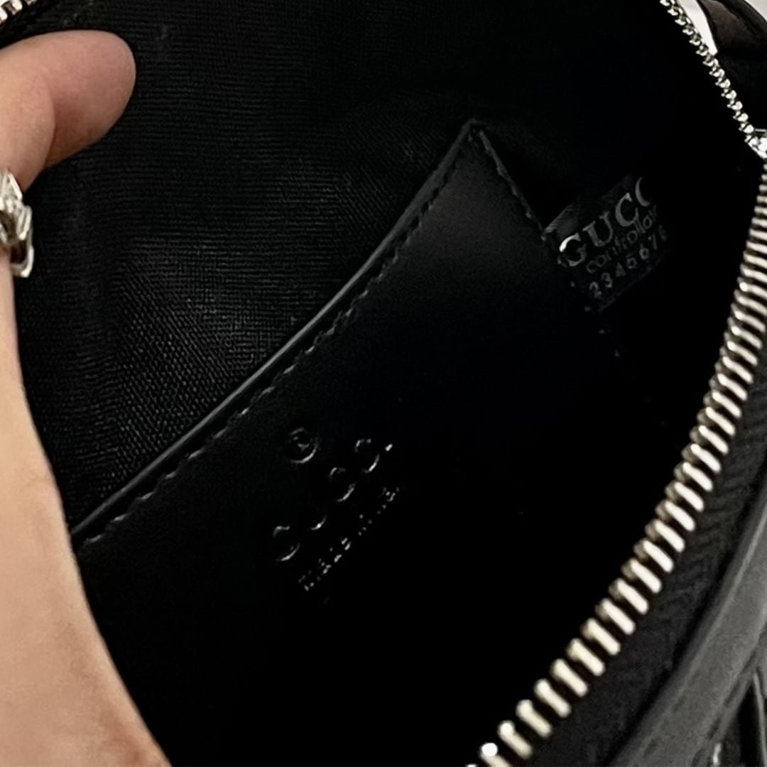 Gvc*1 Ophidia Gg Small Shoulder Bag Black 23Cm 499621 Fac2F 8450