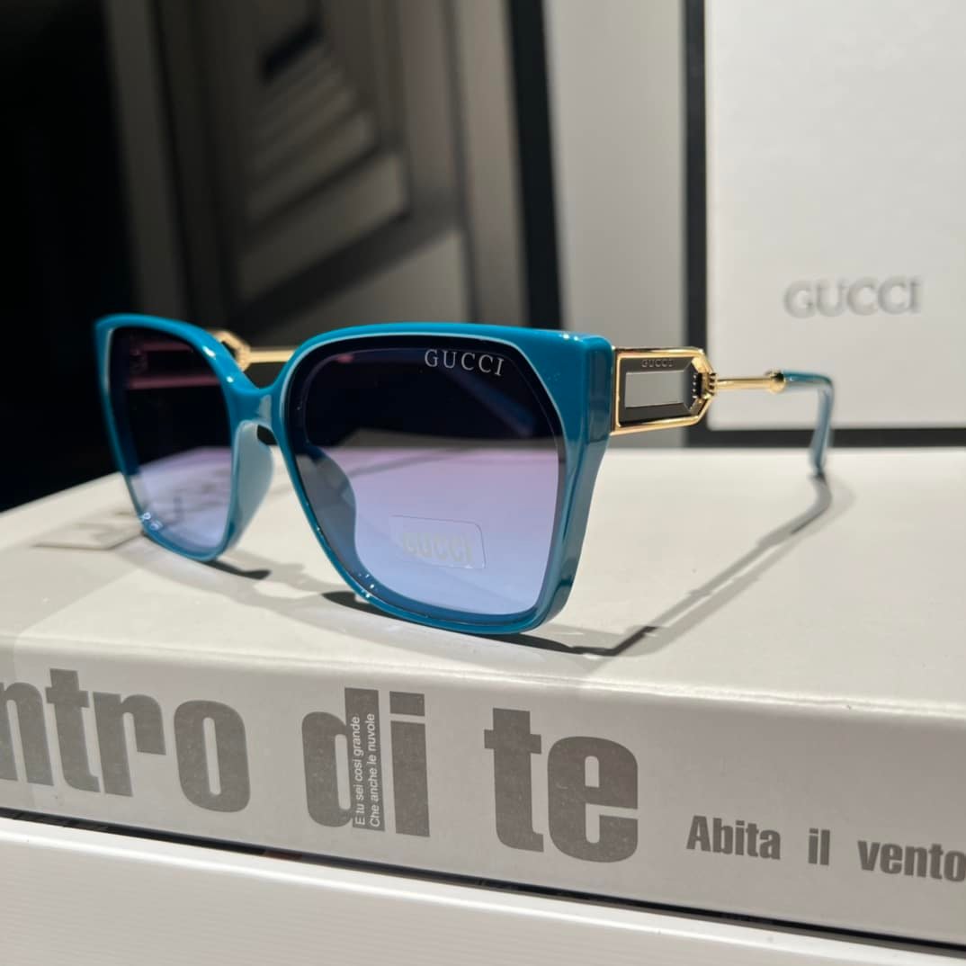 Gvc*1 Square Sunglasses Gold Blue