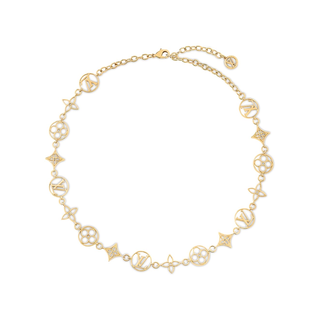 L0vis Vvtt0n Lv Lace Necklace Gold M01057