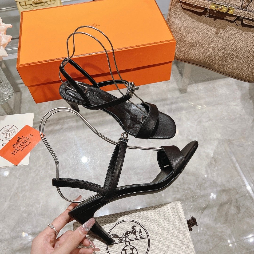 H**me5 Glamour 75 Sandal Black H231060Z 02350