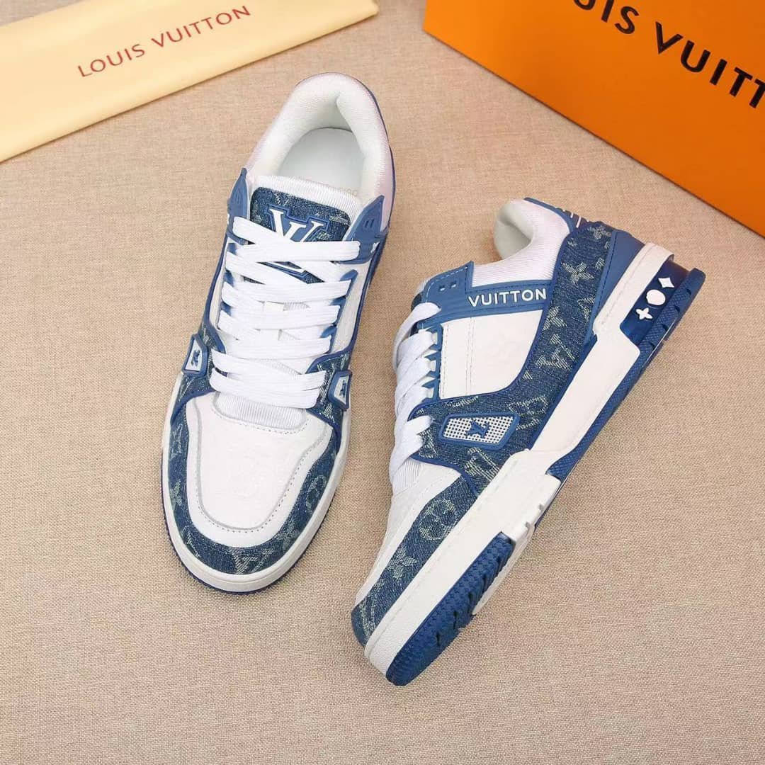 L0vis Vvtt0n Trainer Sneakers Blue And White 1A9Jgv