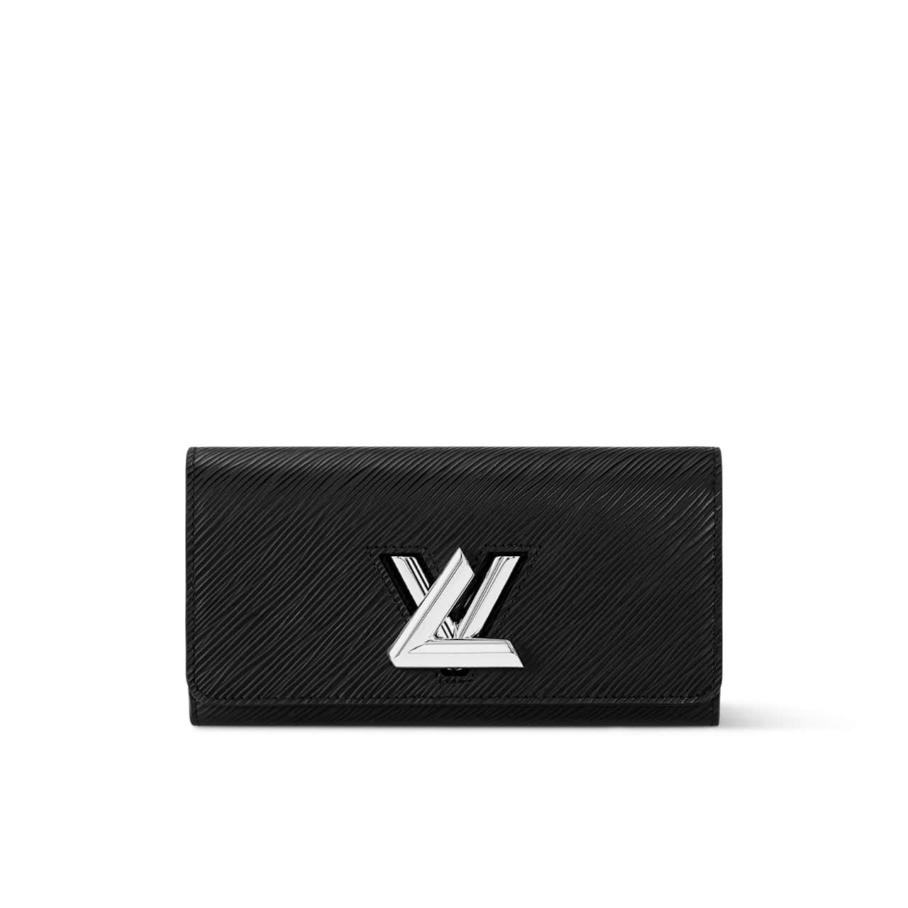 L0vis Vvtt0n Twist Wallet Leather Black 19Cm M68309