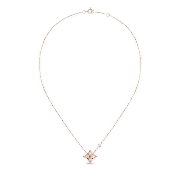 L0vis Vvtt0n Colour Blossom Bb Star Pendant Pink Gold Pink Mother Of Pearl And D1am0nd Q93612