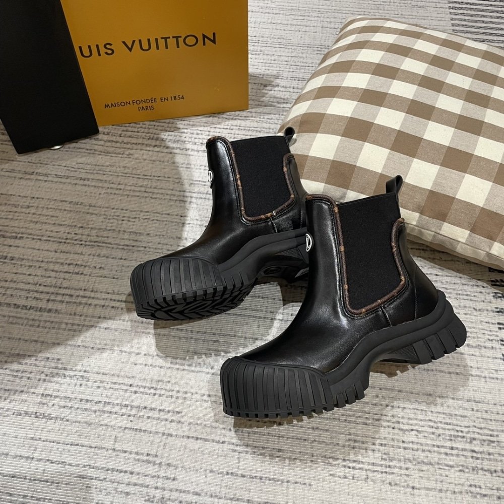 L0vis Vvtt0n Ruby Flat Ankle Boots Black 1Ab0Fo