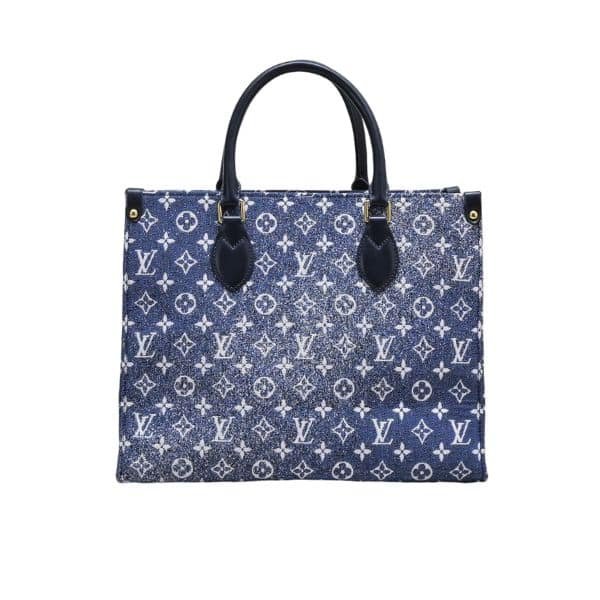 L0vis Vvtt0n Onthego Tote Denim Bag 35Cm M59608
