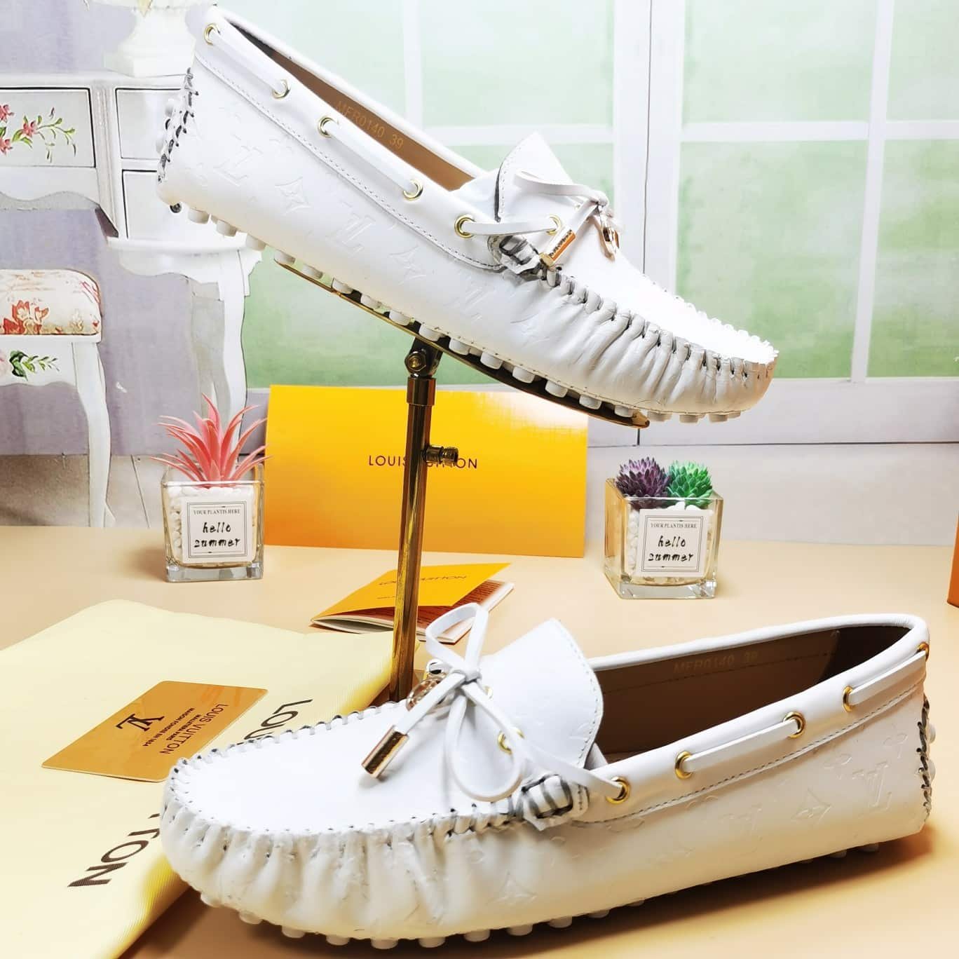 L0vis Vvtt0n Arizona Mocassin White